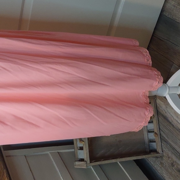 Vintage Shadowline Peignoir Set Peachy Pink Size Medium - Picture 4 of 13